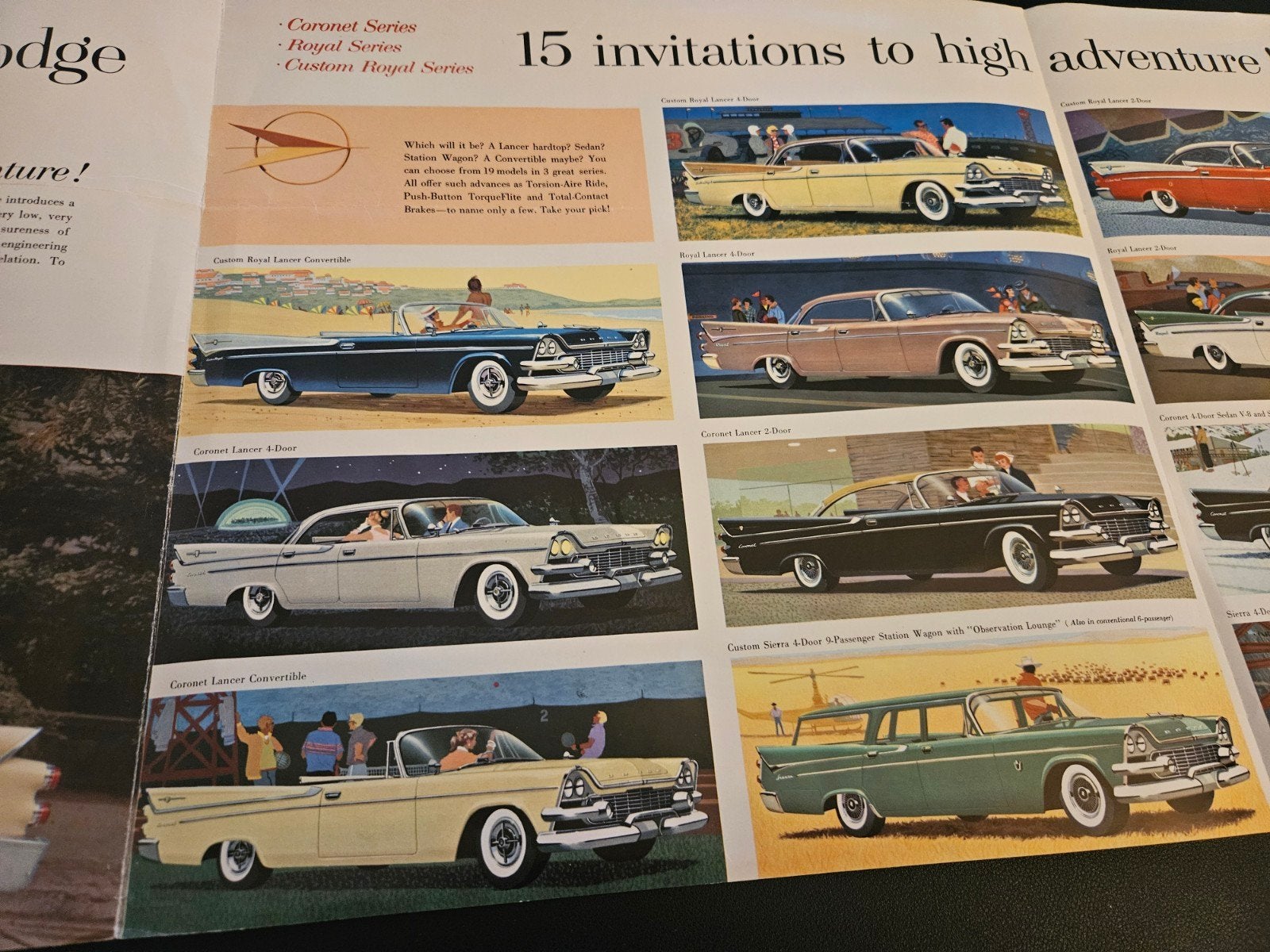 Brochure Dodge Swept Wing 1958 USA, Ophalen of Verzenden, Zo goed als nieuw, Overige merken