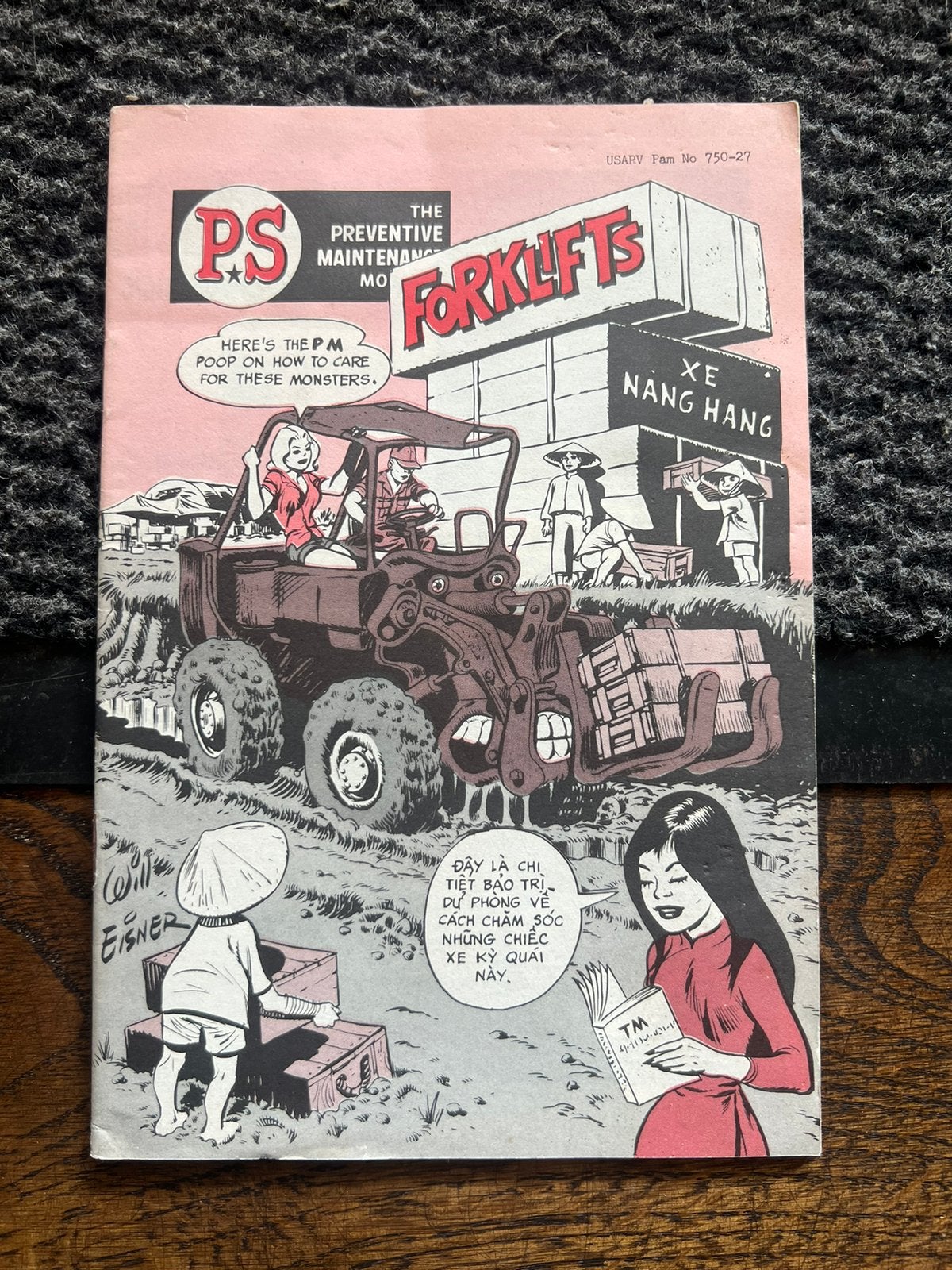 Amerikaans Vietnam oorlog voorschrift cartoons voertuig, Verzamelen, Amerika, Verzenden, Landmacht