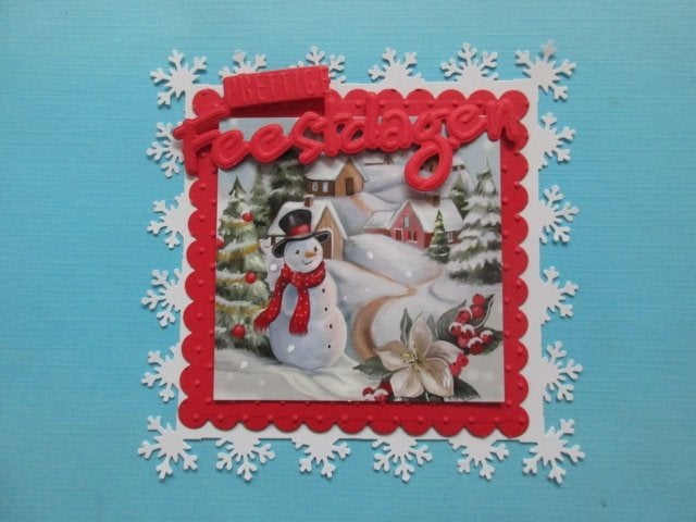 129 KERST opleg setje / sneeuwpop / dorpje, Verzenden, Nieuw, Kerst, Overige typen