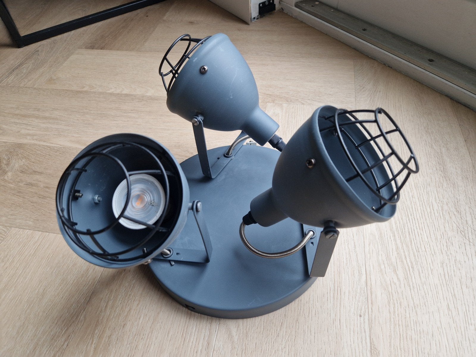 plafondlamp spot verlichting armatuur, Inclusief lichtbron, GU10, 24 cm, Zo goed als nieuw