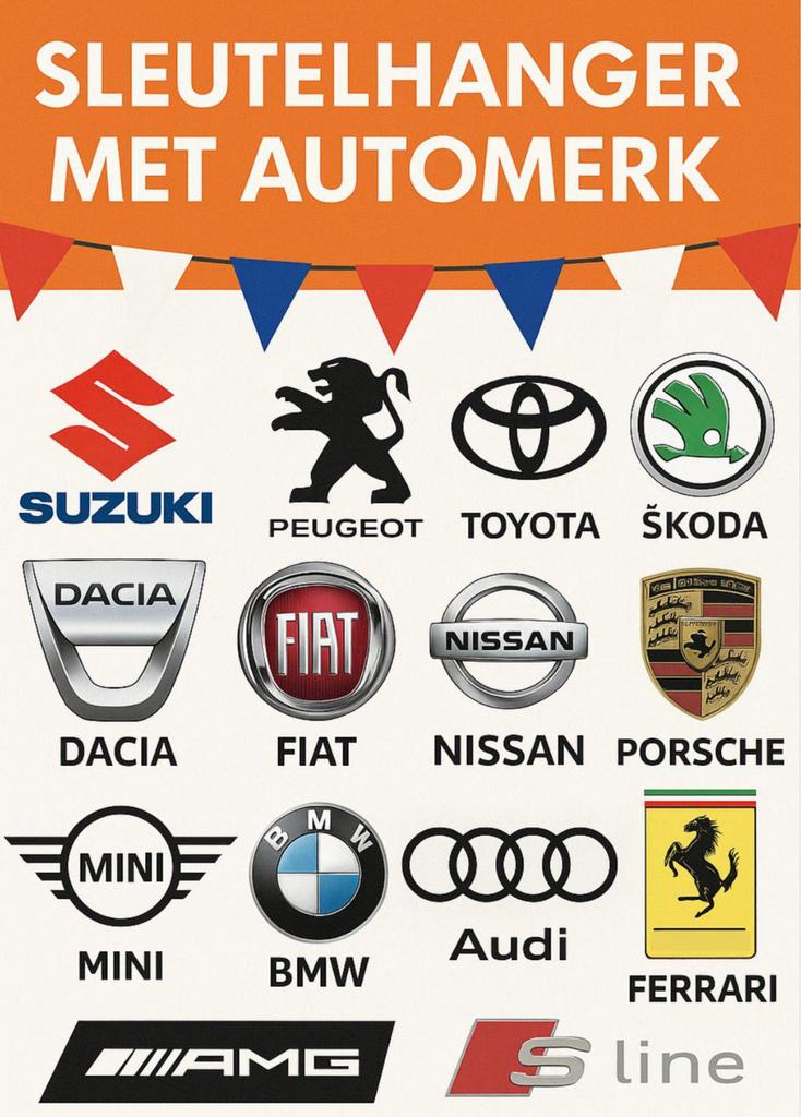 Sleutelhangers met automerk - nieuw, Ophalen of Verzenden, Nieuw