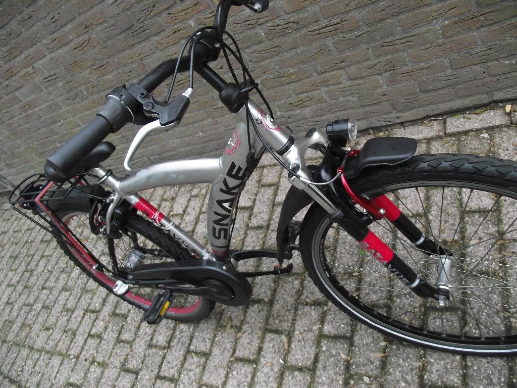 26 inch jongensfiets  batavus snake 3 nexus versn + vering, Velgrem, Batavus, Zo goed als nieuw, Handrem