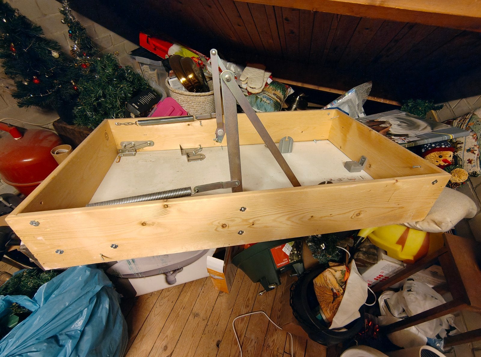 Flizotrap met uitklapbare trap en bevestiging, Gebruikt, Trap, Ophalen of Verzenden, Opvouwbaar of Inschuifbaar