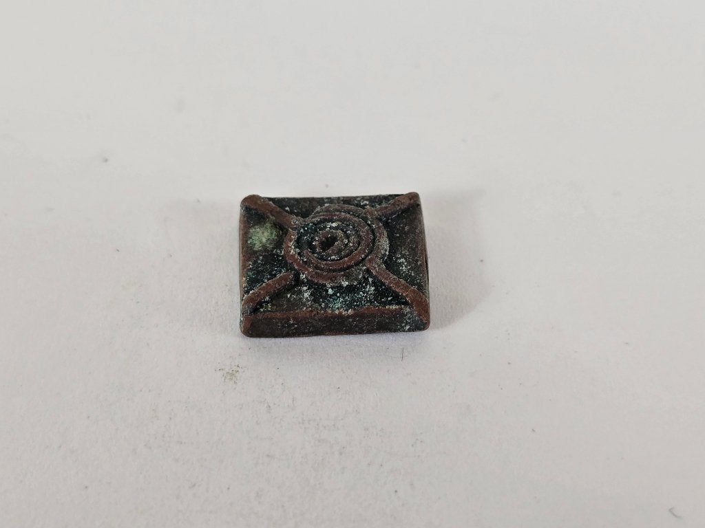 Goudgewicht #25, messing of brons, Akan, Ghana, 18e 19e eeuw, Ophalen of Verzenden