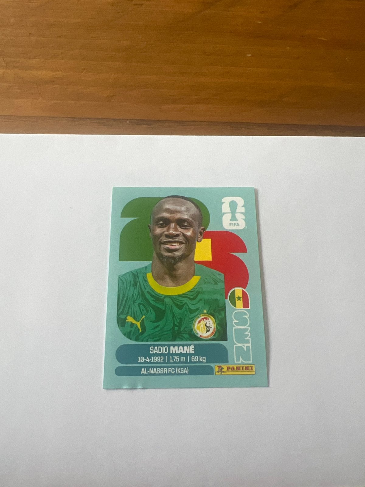 Sadio Mané FIFA World Cup 2026 Panini Spelerskaart, Verzamelen, Sportartikelen en Voetbal, Ophalen of Verzenden, Zo goed als nieuw