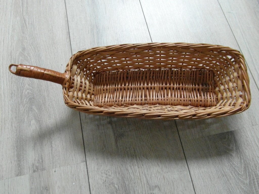 Leuk rieten mandje, Mand, Ophalen of Verzenden, Zo goed als nieuw, Riet