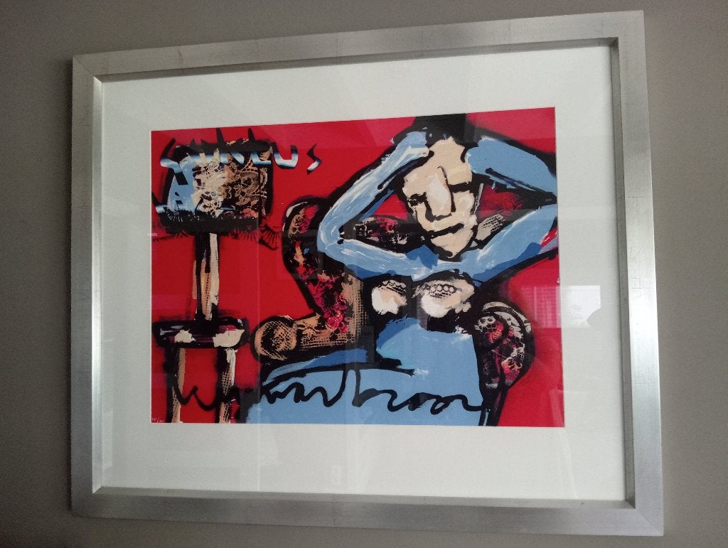 Zeefdruk van Herman Brood, Gelimiteerde oplage, Ophalen, Personages en Fantasiefiguren, Zeefdruk