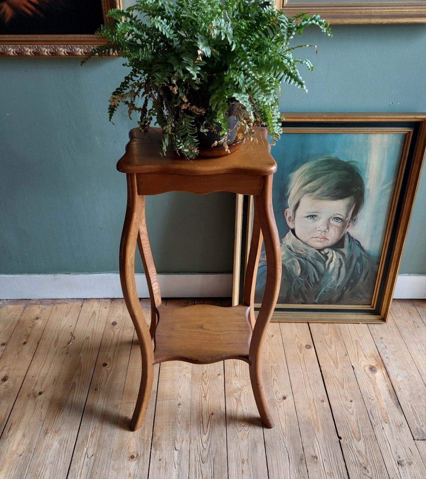 Lucky Vintage antieke brocante hoge plantentafel, Ophalen