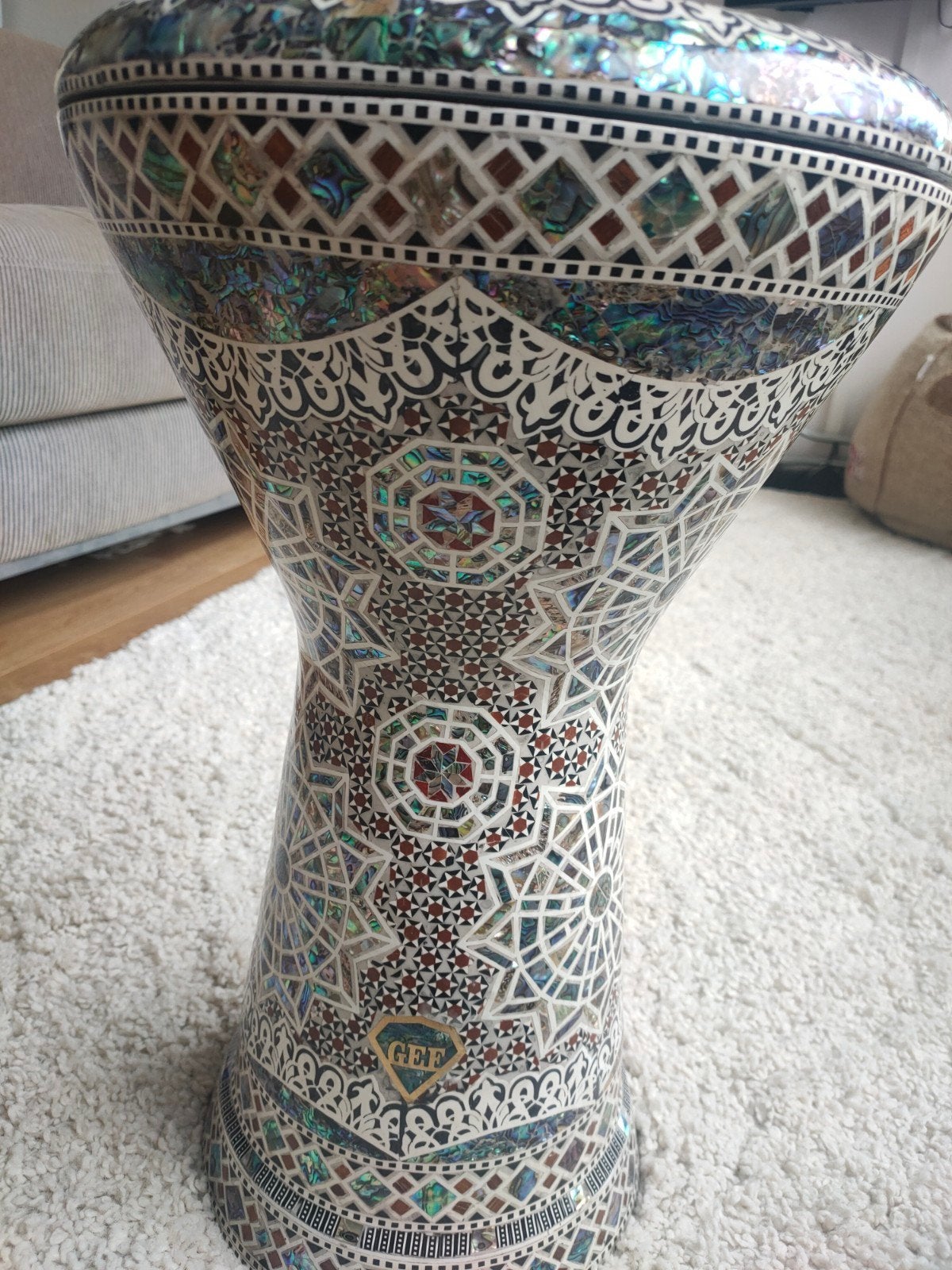 Prachtige Darbuka met Mozaïek Inleg - Zo goed als nieuw, Muziek en Instrumenten, Percussie, Ophalen of Verzenden, Zo goed als nieuw