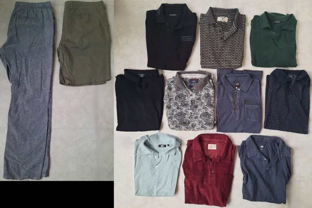 12 delig kledingpakket mt L, Ophalen of Verzenden, Gedragen, Maat 52/54 (L)