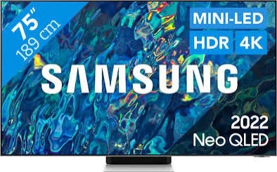 Samsung Neo QLED 4K TV 75QN95B - 75 inch Smart TV, QLED, 120 Hz, Ophalen of Verzenden, Zo goed als nieuw