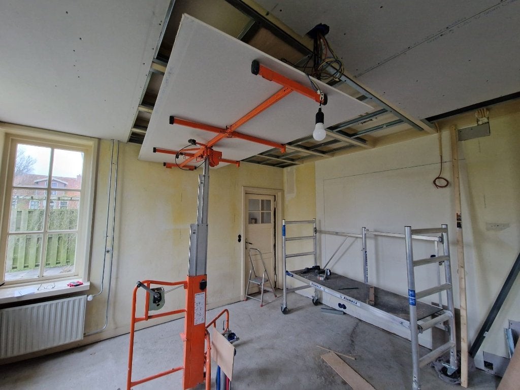 Te Huur: Professionele Levpano platenlift gipsplatenlift, Ophalen, Zo goed als nieuw