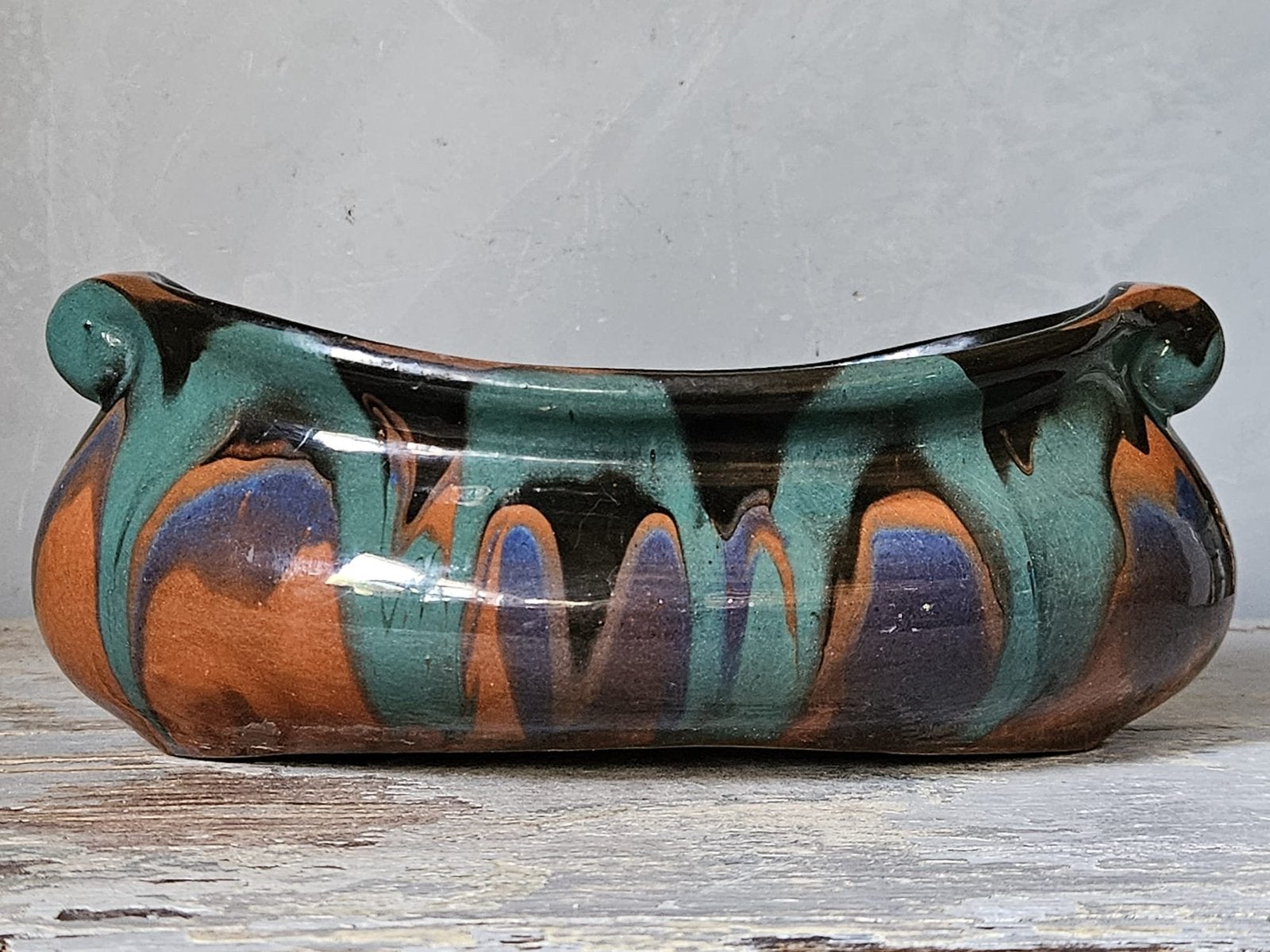 Art-Deco plateel jardinière, Ophalen of Verzenden