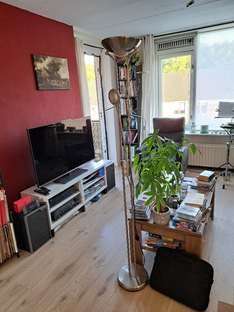 Staande lamp LED (Halogeen stijl), Ophalen, Gebruikt, Overige fittingen, Metaal