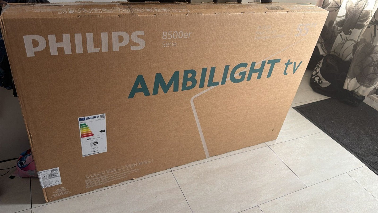 Philips Ambilight 55 inch 4K QLED Smart TV, Philips, QLED, Nieuw, Ophalen of Verzenden