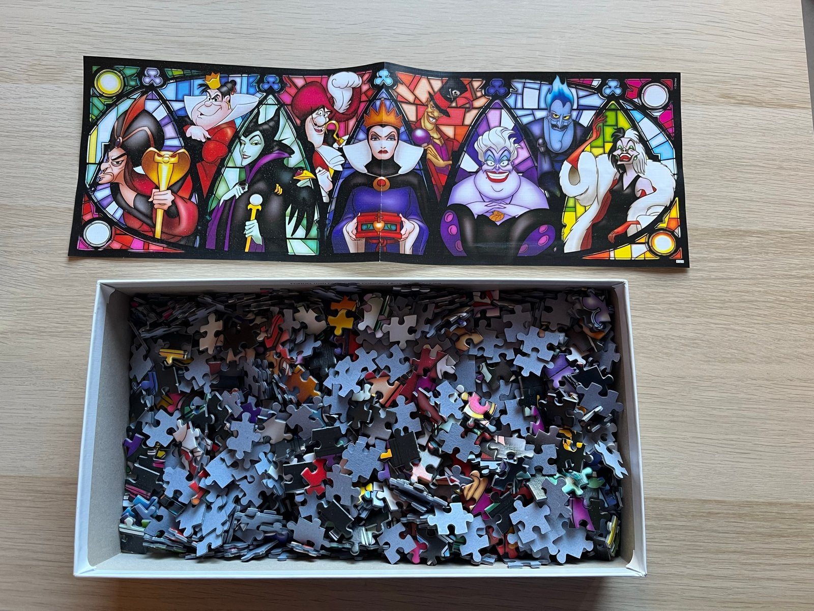 Disney Villains Panorama Legpuzzel 1000 stukjes Clementoni, Ophalen of Verzenden, 500 t/m 1500 stukjes, Zo goed als nieuw, Legpuzzel