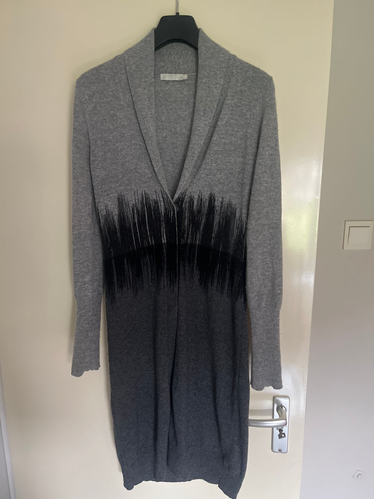 Grijze cardigan / vest van Sylver, maat 38/40 (M) Lamswol, Ophalen of Verzenden, Zo goed als nieuw, Maat 38/40 (M), Grijs