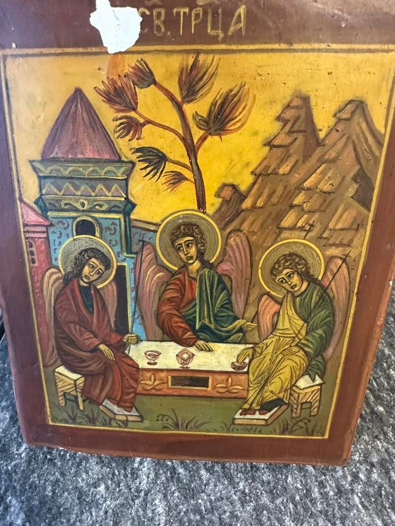 antieke Russische icon, Antiek en Kunst, Antiek | Religie, Ophalen of Verzenden