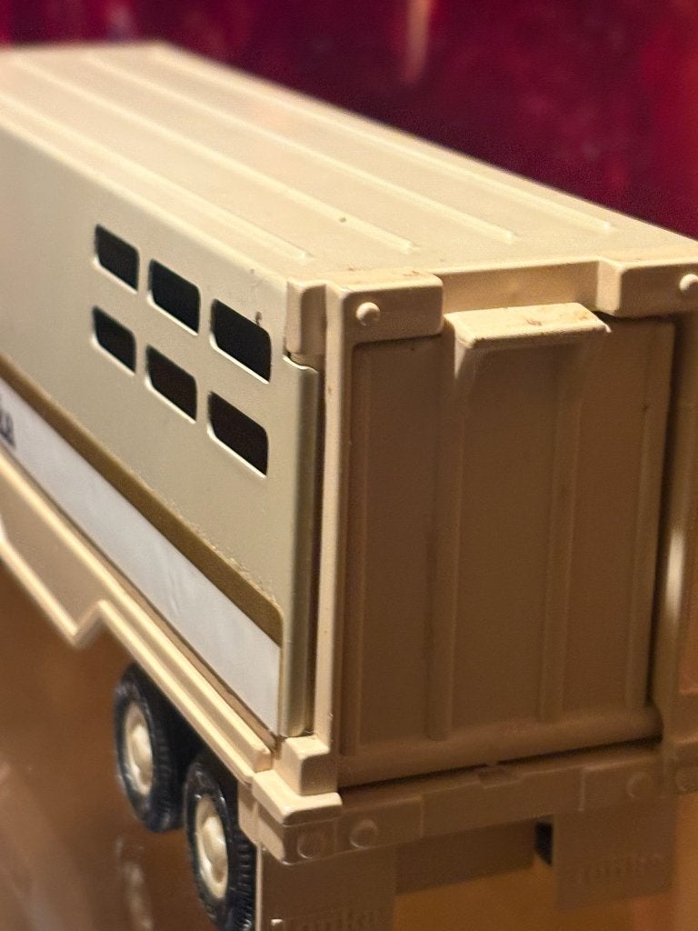Tonka 811974-A Speelgoed Vrachtwagen met Paardentrailer, Ophalen of Verzenden, Gebruikt