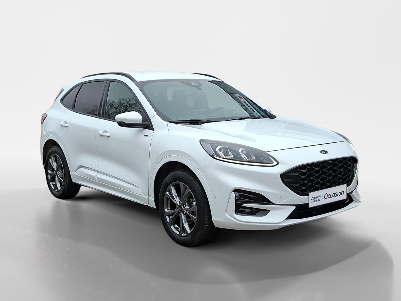 Ford Kuga 2.5 PHEV ST-Line | Stoel- stuur en voorruitverwarm, 12 maanden, Gebruikt, 4 cilinders, Wit
