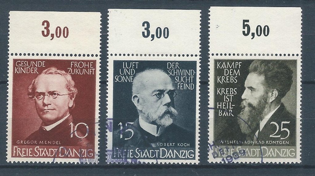 C849 – Duitsland - Danzig – MiNr 306-308 (gestempeld), Ophalen of Verzenden, Overige periodes, Gestempeld
