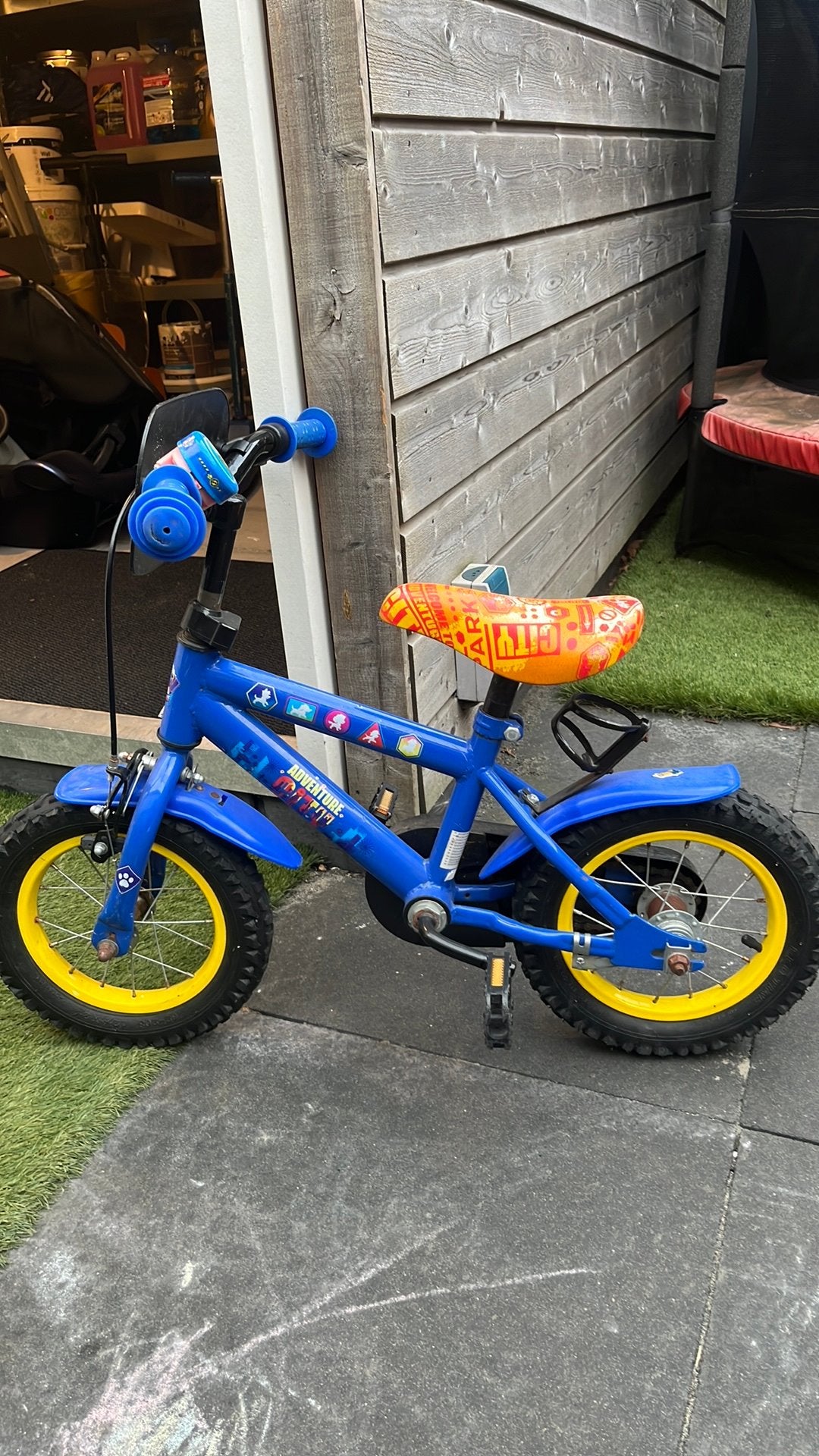 Paw patrol fiets 12 inch, Ophalen, Gebruikt, Terugtraprem, Minder dan 16 inch