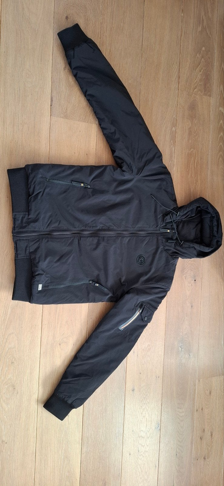 Cars Jeans Zwarte  winter Jas Maat S, Ophalen of Verzenden, Zo goed als nieuw, Zwart