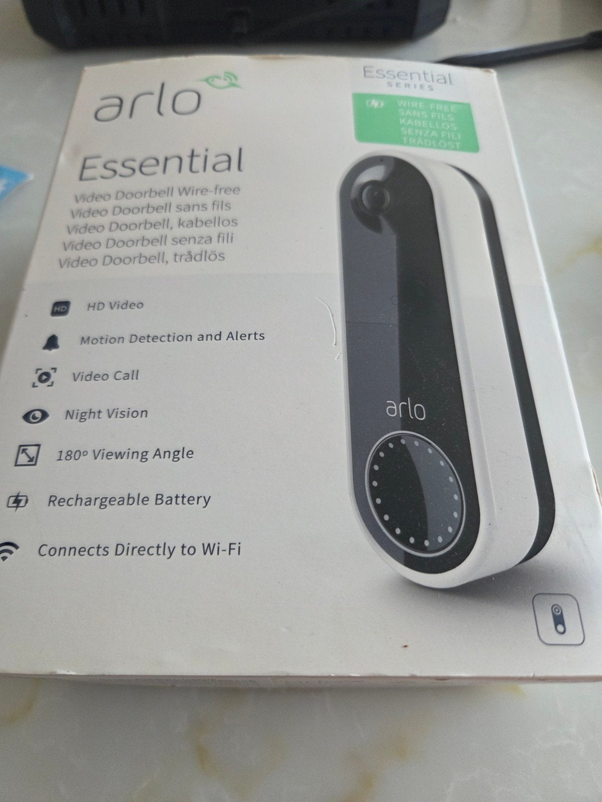 Arlo Essential Video Deurbel Draadloos - Nieuwstaat, Overige typen, Ophalen of Verzenden, Draadloos, Beweging