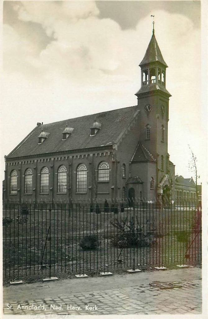 388-451-011 St Annaland Ned Hervormde Kerk, Verzenden, Voor 1920, Zeeland