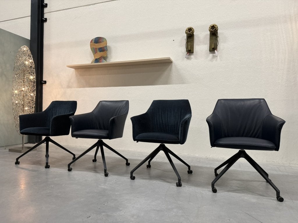 Nieuw Leolux Mara Twist Eetkamerstoel blauw Design Stoel, Leolux, Info@leolux.nl, Blauw, Nieuw