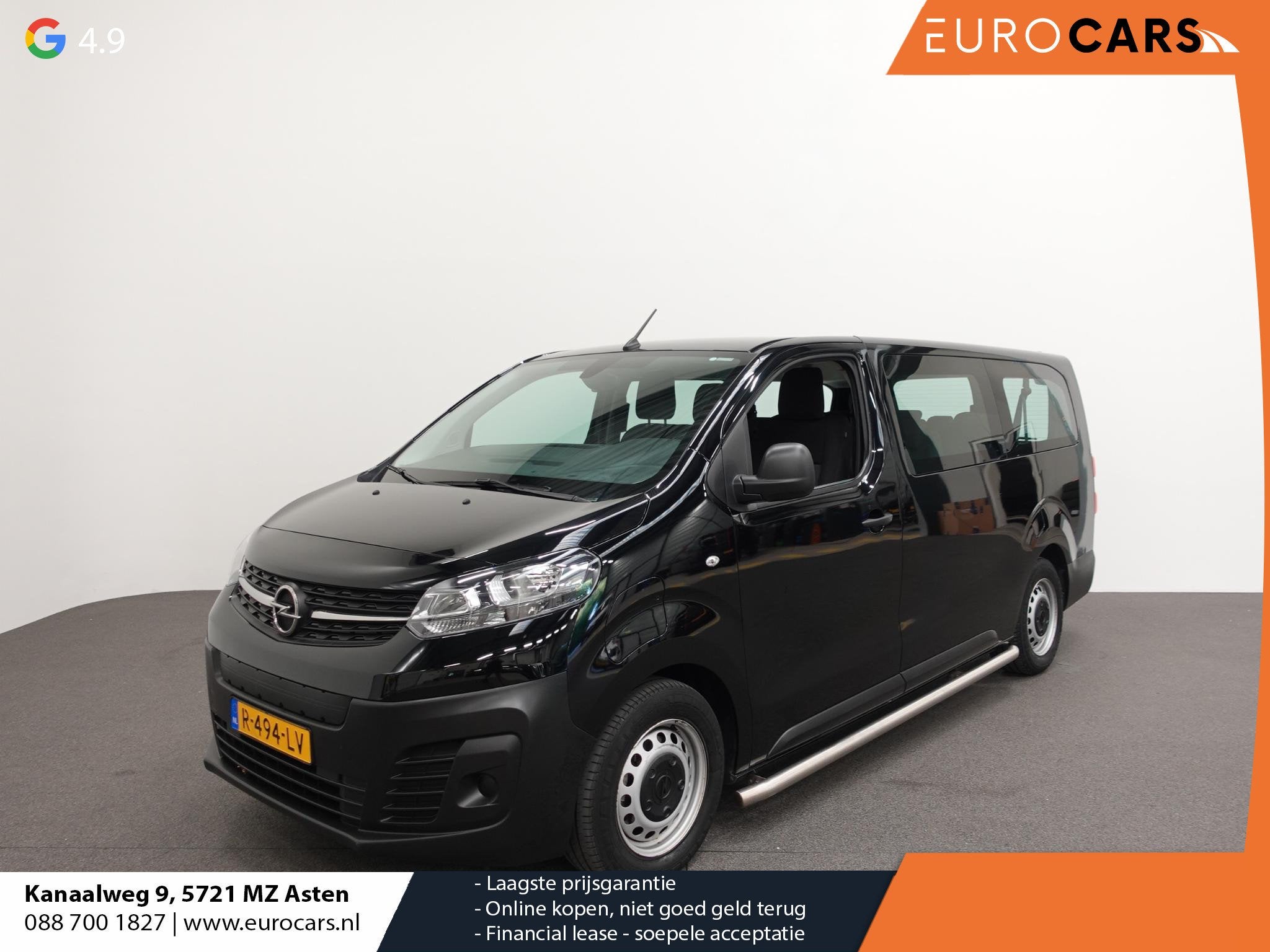 Opel Vivaro-e Combi L3H1 75 kWh 9-persoons PERSONENBUS Airco, Auto's, Opel, Overige carrosserieën, 110 €/maand, 40 min, 329 km