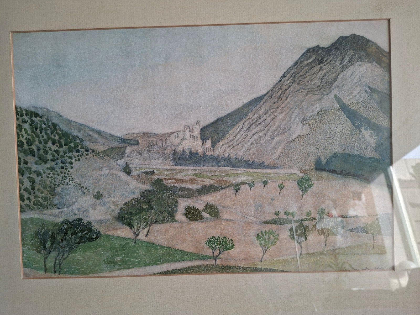 Aquarel van Louis Boermeester, Ophalen, Gesigneerd, Aquarel, Landschap