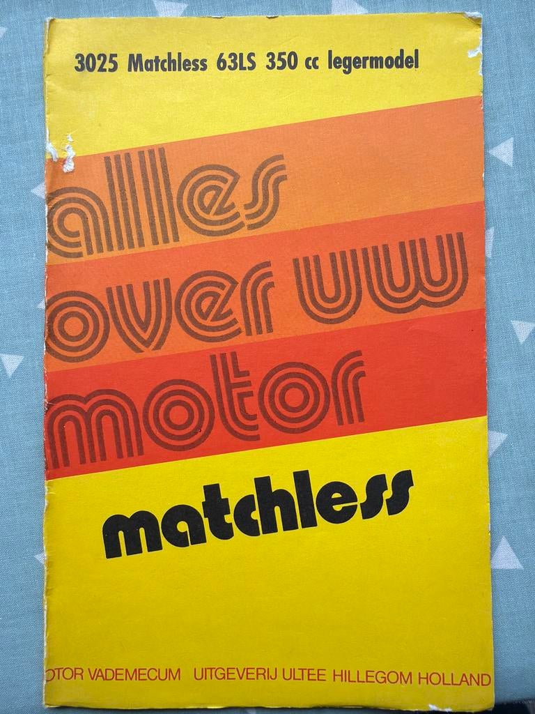 Boekje: Alles over uw Matchless motor (3025 63LS 350 cc), Ophalen of Verzenden, Overige merken