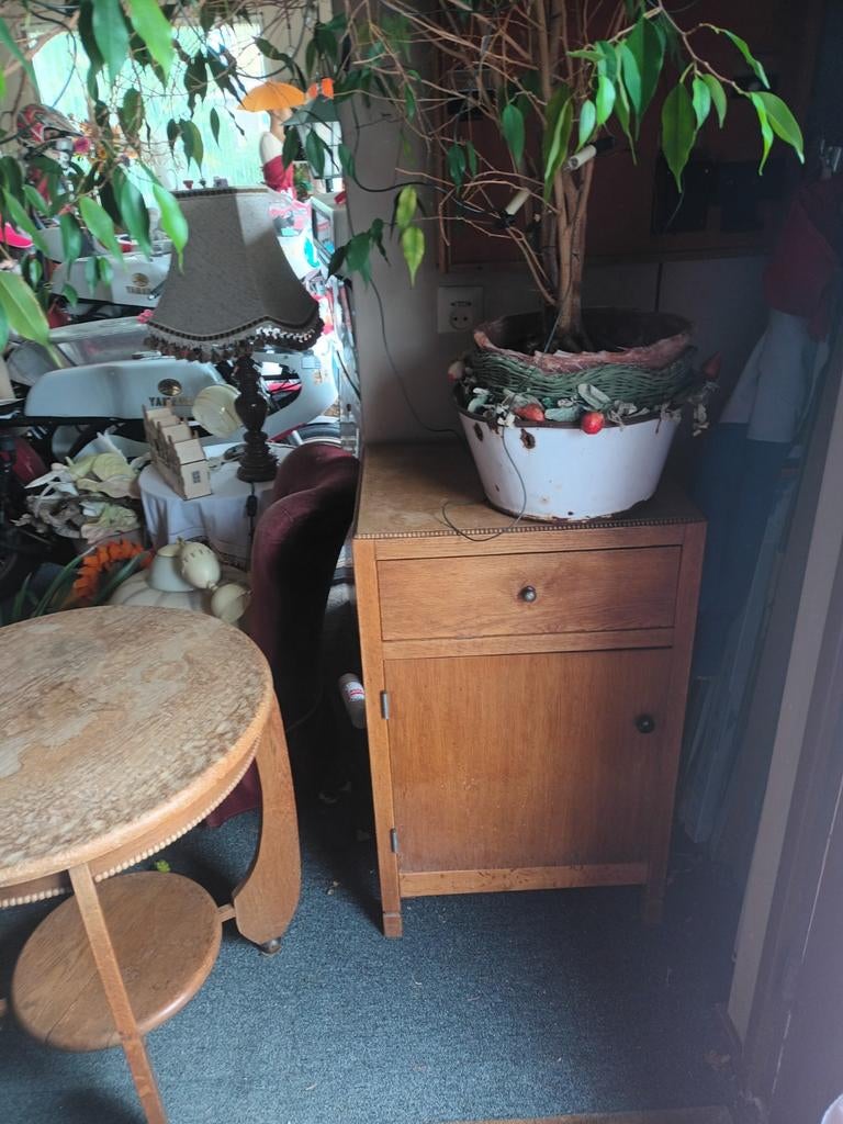 Vintage eikenhouten meubels Amsterdamse school, Ophalen