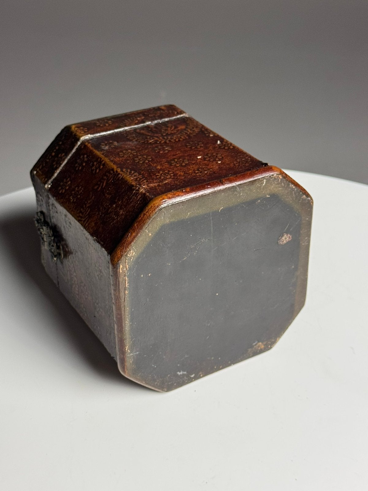 Lederen kistje 20e eeuw, Antiek en Kunst, Ophalen