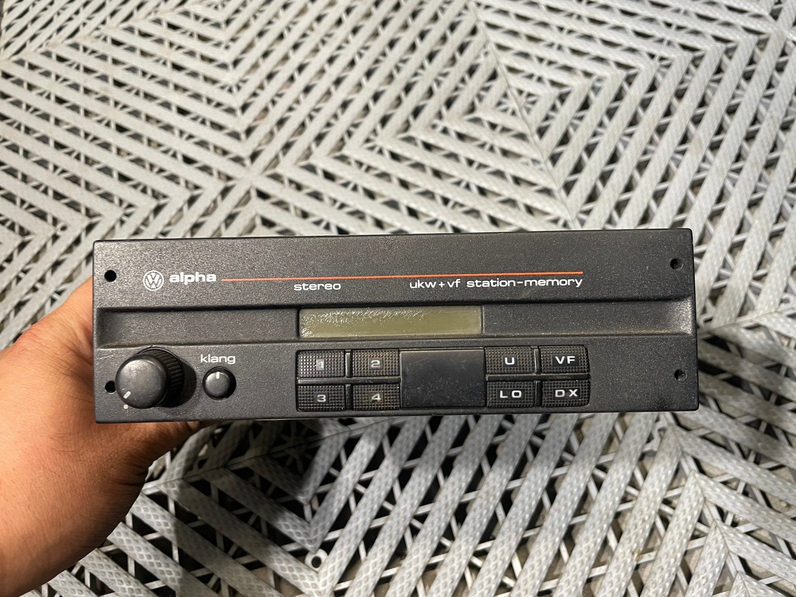 Originele Volkswagen Alpha Auto Radio Autoradio Golf 1/2/3, Ophalen of Verzenden, Zo goed als nieuw