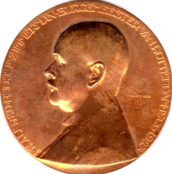 BURGEMEESTER ROTTERDAM 1906 - 1925 ALFRED RUDOLPH ZIMMERMAN, Ophalen of Verzenden, Overige materialen