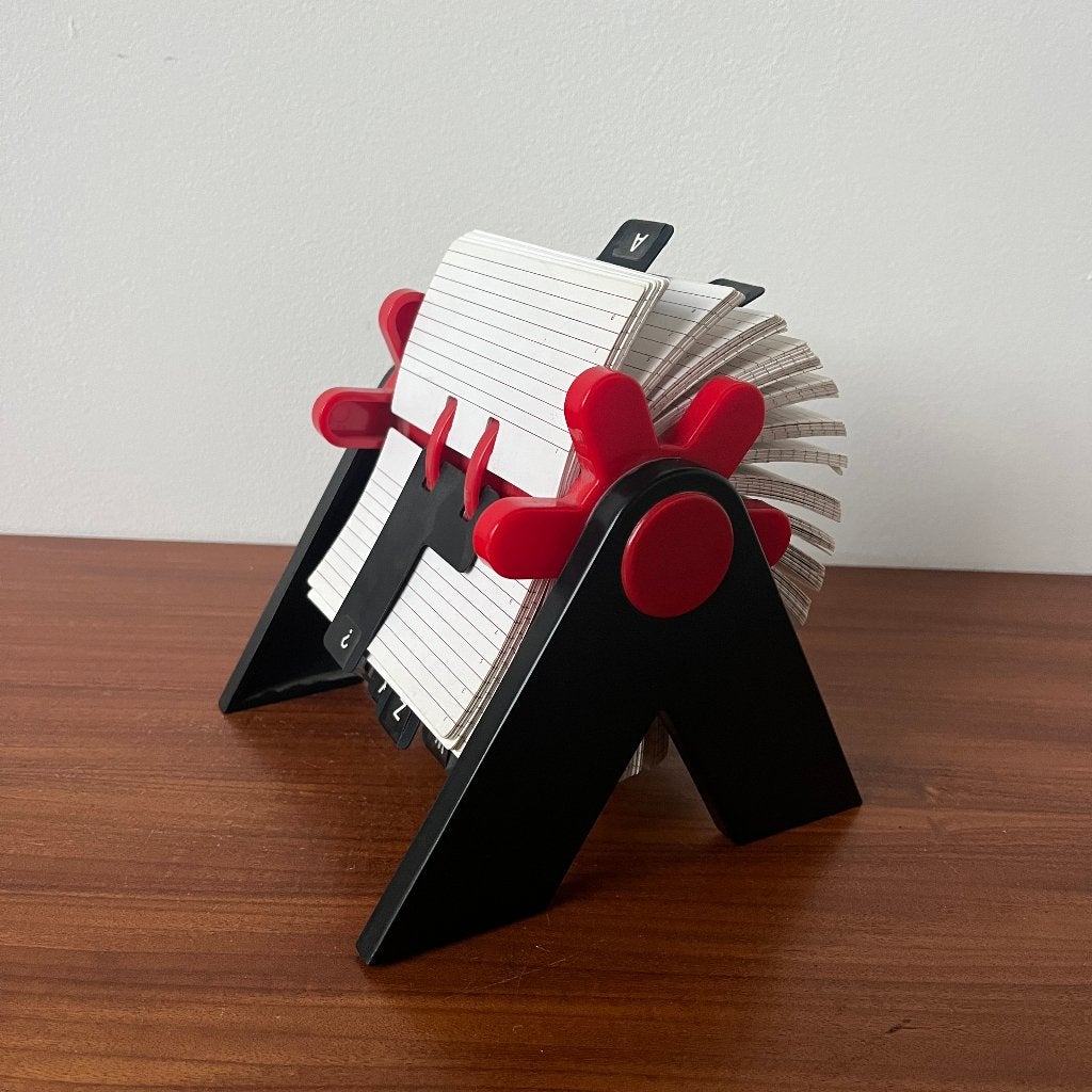 Rolodex är'ti-fakt-s FlipFile door Peter Haythornthwaite 80s, Ophalen of Verzenden