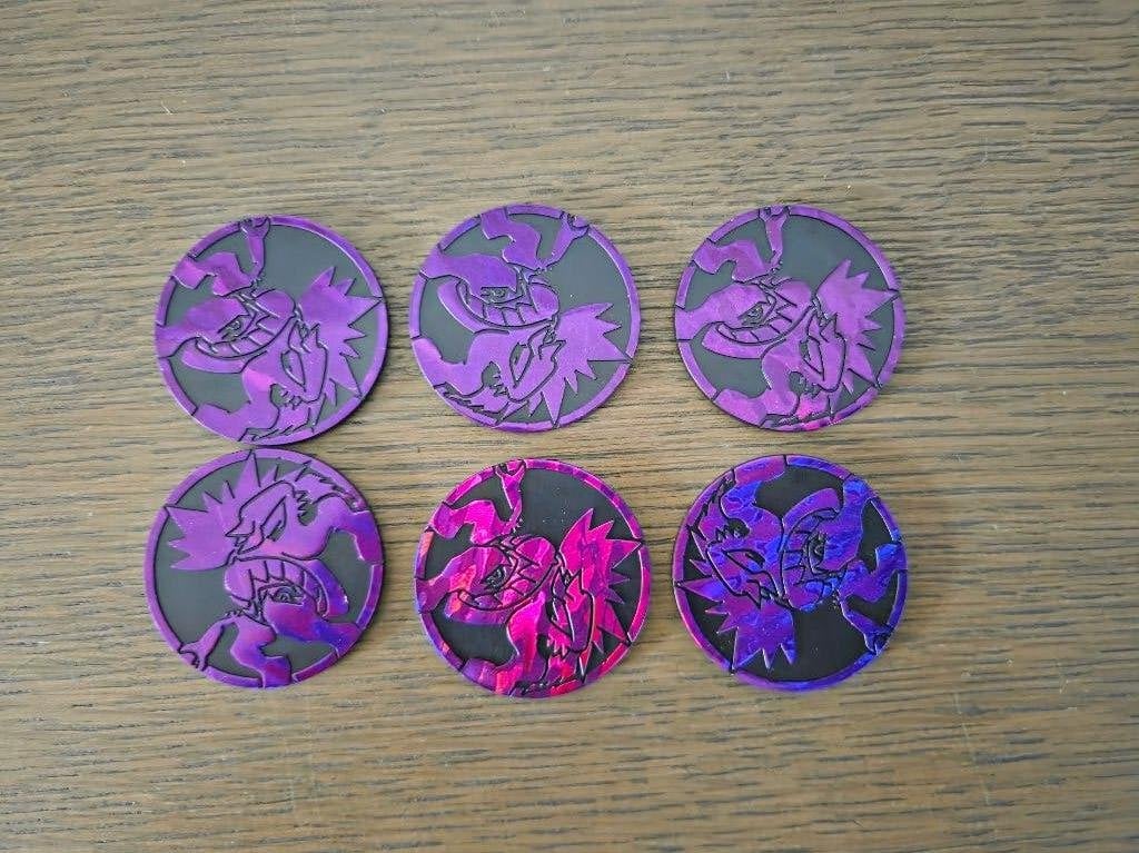 6x Darkrai coin Pitch Black Pokemonkaart, Pokemon munt, Ophalen of Verzenden, Nieuw, Overige typen