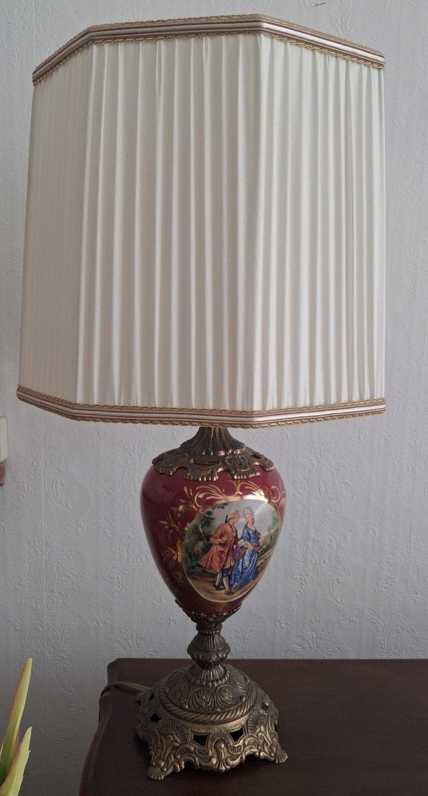 Vintage/Barok/Tafellamp/Lamp, Huis en Inrichting, Vintage, Vintage, Ophalen of Verzenden, Barok