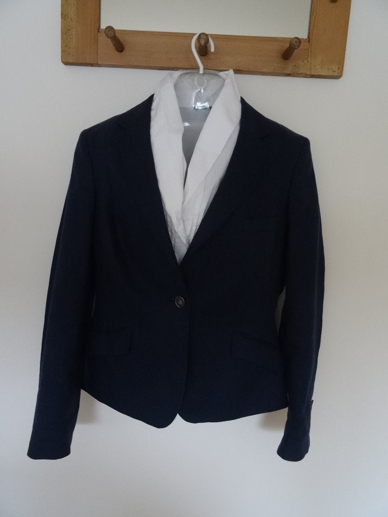 Steppin Out blazer navy mt 42, Steppin Out, Maat 42/44 (L), Zo goed als nieuw, Jasje