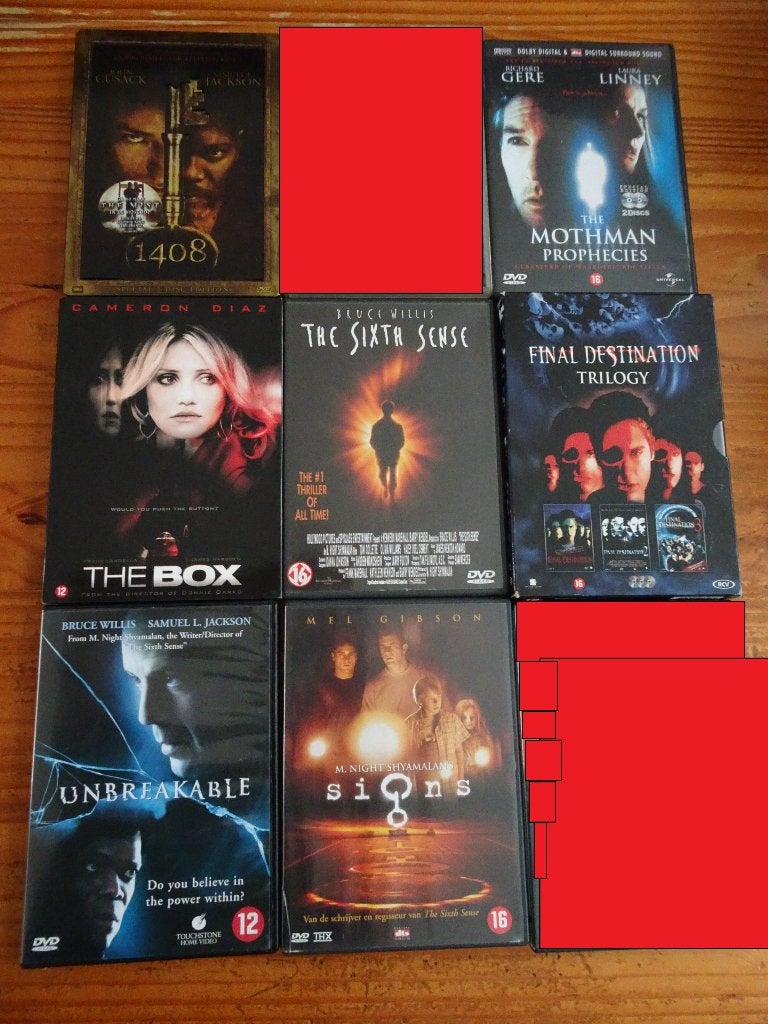 Thriller dvds: Mothman Prophecies + The Box + Sixth Sense, Vanaf 16 jaar, Ophalen of Verzenden, Zo goed als nieuw, Actiethriller