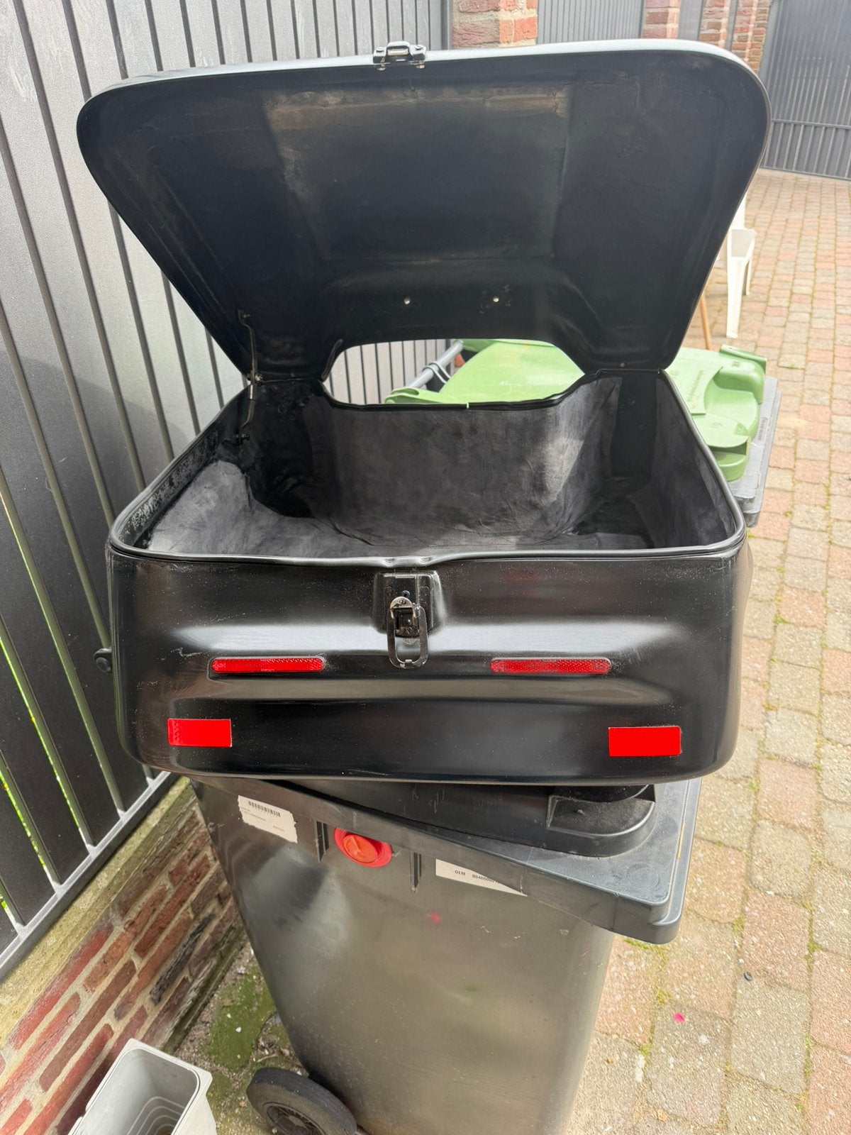 Harley Davidson Topkoffer - Zwart, Motoren, Accessoires | Koffers en Tassen, Ophalen of Verzenden, Gebruikt
