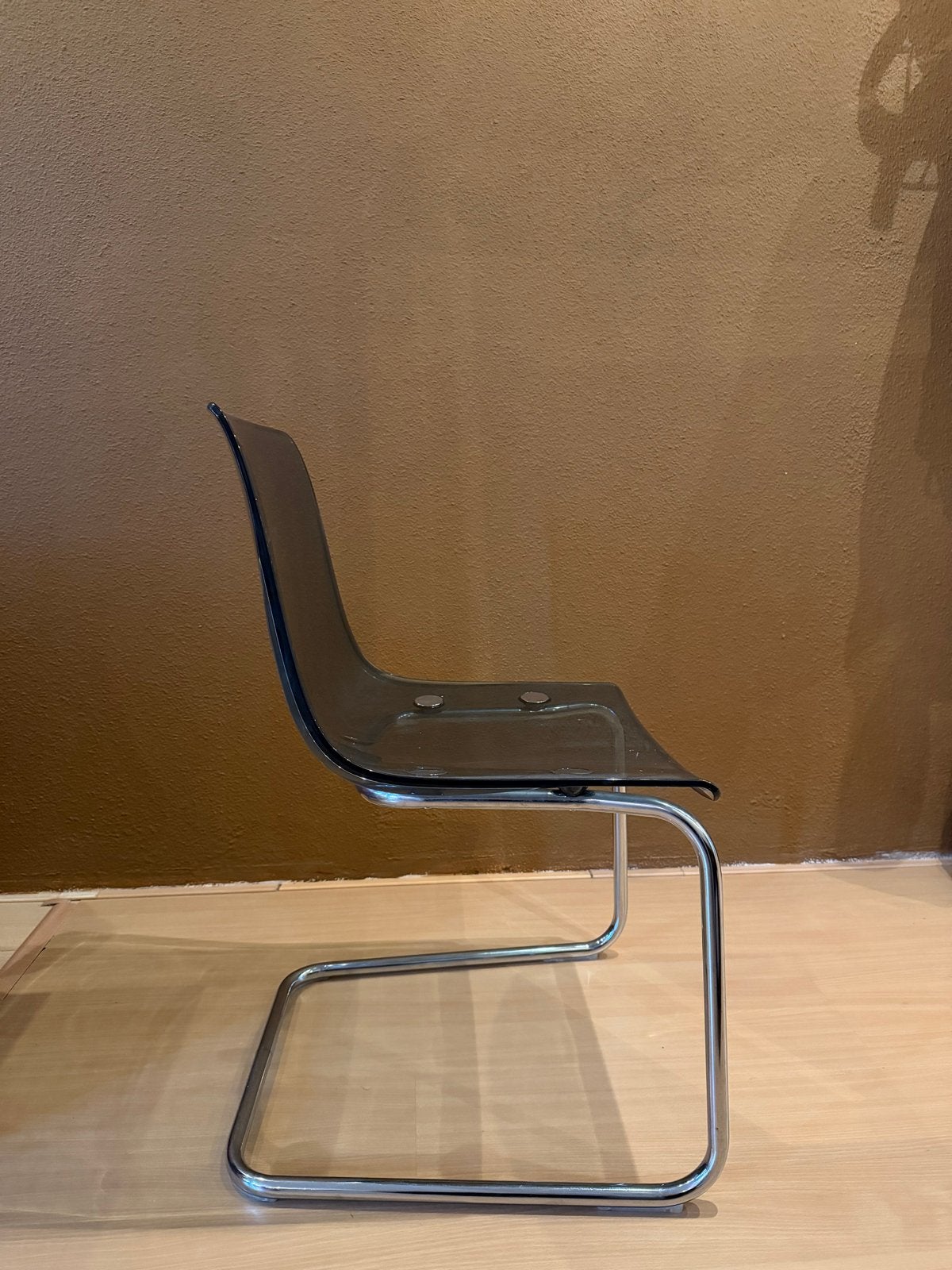 Ikea Tobias stoelen zwart/grijs (3 stuks), Huis en Inrichting, Ophalen, Kunststof, Gebruikt, Drie