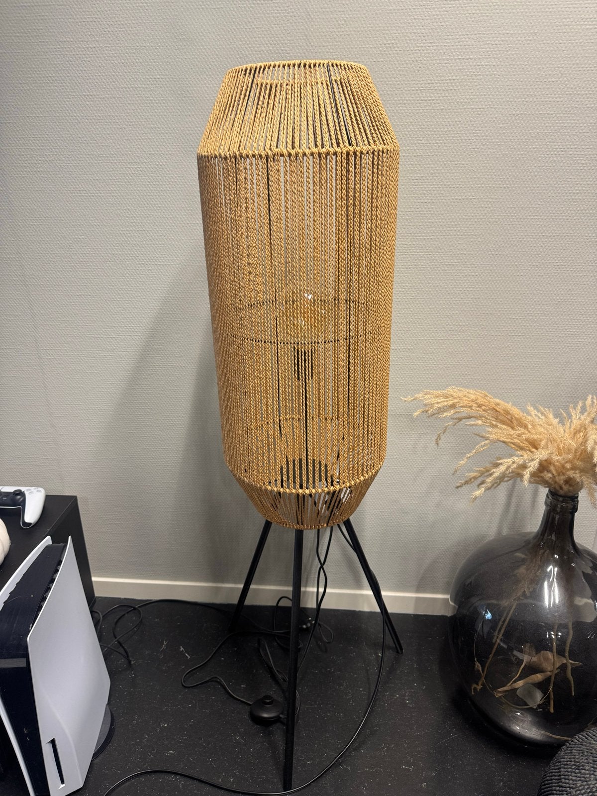 Kwantum Gaia vloerlamp, Huis en Inrichting, Ophalen, Zo goed als nieuw, Natuurlijk materiaal, 100 tot 150 cm