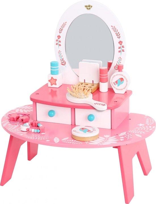 Nieuwe houten kinder kaptafel met accessoires, Minder dan 50 cm, Nieuw, Ophalen of Verzenden, Minder dan 100 cm