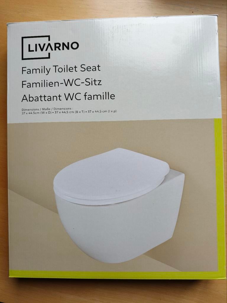 LIVARNO Family Toilet Seat - Splinternieuw, Ophalen of Verzenden, Nieuw, Toilet