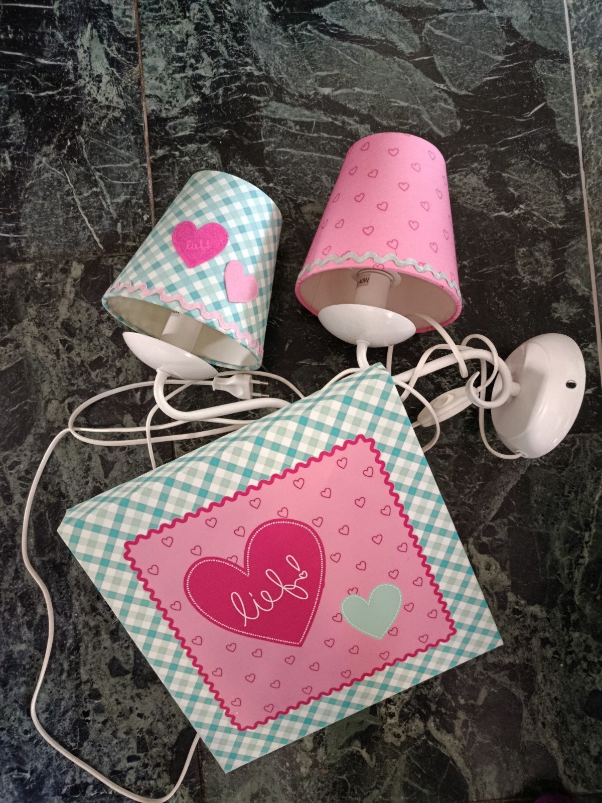lief! 2 wandlampjes en schilderij, Huis en Inrichting, Ophalen