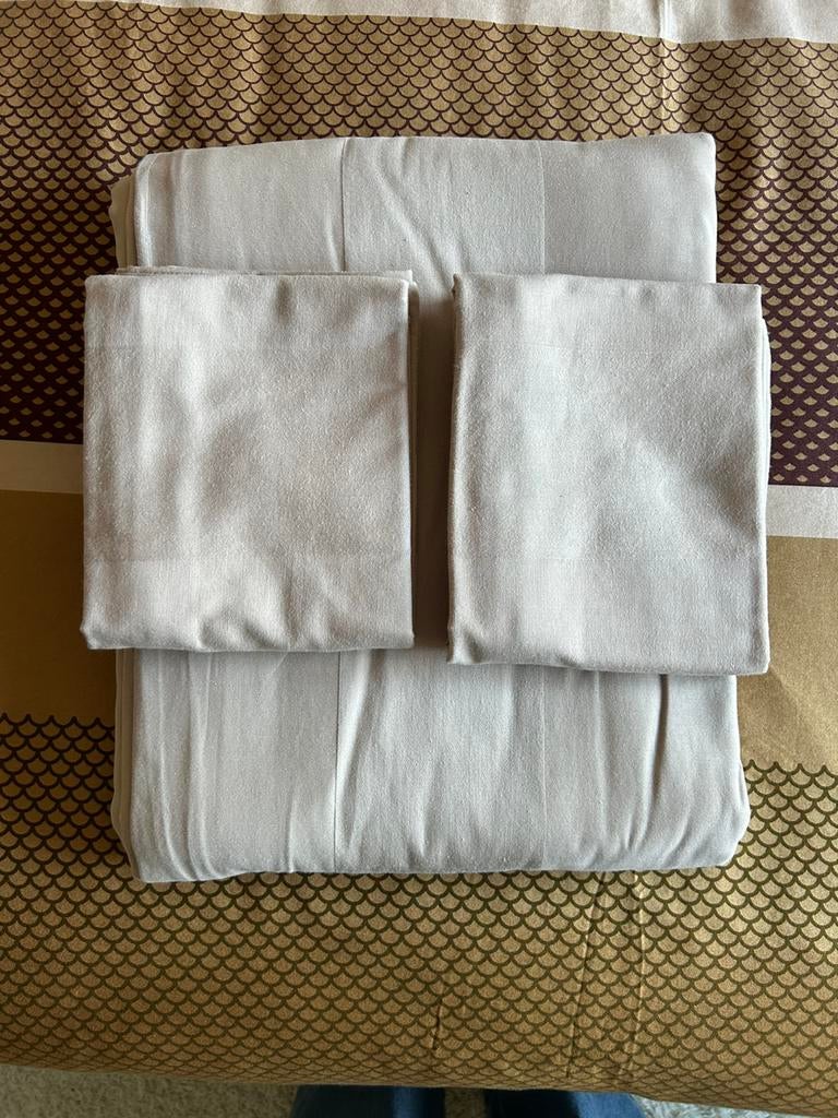 Dekbedovertrek 240x220 taupe, Huis en Inrichting, Slaapkamer | Beddengoed, Overige maten, Beige, Dekbedovertrek, Nieuw