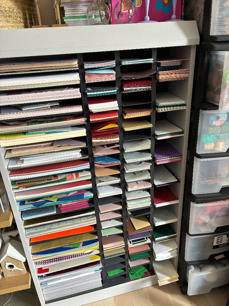 Kast met papier enveloppen kaarten, Ophalen, Gebruikt